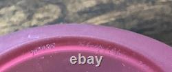 Rare Pilgrem Kelsey Murphy Glass Bowl with Carved Black Cameo Butterfly Lid