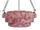 Raspberry Ripple Art Deco Glass Flycatcher Plafonnier Pendant Light Shade