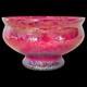 Royal Brierley Studio Michael Harris Pink Lustre Iridescent Fruit Bowl c1980s