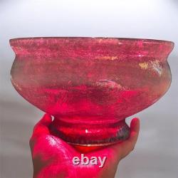 Royal Brierley Studio Michael Harris Pink Lustre Iridescent Fruit Bowl c1980s