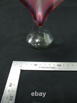 Ruby & Vaseline Glass Jack in the Pulpit Flower Posy c. 1880-90