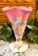 SCARCE FentonGIFT SHOP EXC. ROSALENE FLORAL FLARED TRUMPET VASE 2004