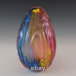 SIGNED Archimede Seguso Murano'Carnivale' Glass Large Egg Sculpture