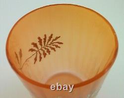 SIGNED Early Loetz Makart / Pink Enameled DEK III/41 Art Glass Tumbler Cup A1
