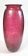 SIGNED Michael Harris Studio Art Glass 10 Vase Iridescent Cranberry Pink