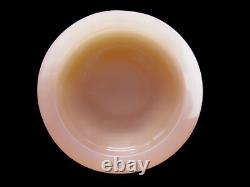SIGNED Murano Cenedese Antonio Da Ros Salmon Pink Space Age Flying Saucer Bowl