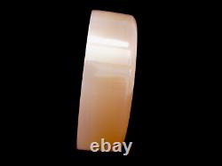 SIGNED Murano Cenedese Antonio Da Ros Salmon Pink Space Age Flying Saucer Bowl