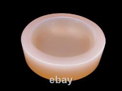 SIGNED Murano Cenedese Antonio Da Ros Salmon Pink Space Age Flying Saucer Bowl