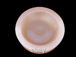 SIGNED Murano Cenedese Antonio Da Ros Salmon Pink Space Age Flying Saucer Bowl
