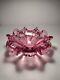 SIGNED Vtg Large Murano Formia Italy Art Glass Bowl Pink 26 Cm Diameter