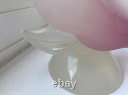 STUNNING vintage 1960's Murano Archimede Seguso LABEL alabastro glass swan bird