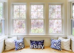 Sakura Privacy Window Film Frosted Glass Decal Pink Blossom Floral Pastel Wrap
