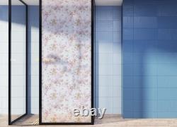 Sakura Privacy Window Film Frosted Glass Decal Pink Blossom Floral Pastel Wrap