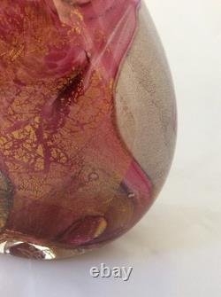 Sam Herman Inspired Art Glass Signed & Dated 1996 Large 29cm Tall Vase Vgc