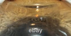 Sasaki Crystal Handcrafted Art Glass Vase Bowl Beautiful Pink/Rose Color WithStikr