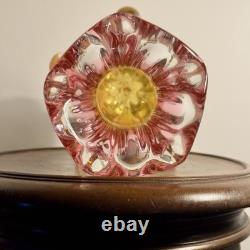 Sef Hospodka, Chribská, Cranberry Amber Sommerso, Mid-Century Czech Glass, 23cm