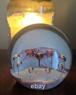 Selkirk Vintage Glass Paperweight 1989 WHISPERS Rare Find