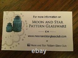 Set 4 Moon and Stars Pattern Glass Fenton LG Wright PINK Goblets