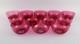 Set of twelve Holmegaard bowls in pink art glass. Danish design, mid-20th C