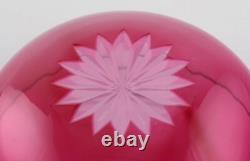 Set of twelve Holmegaard bowls in pink art glass. Danish design, mid-20th C