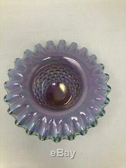 Shelley Fenton Lavender Pink Green Iridescent Hobnail 3 Piece Fairy Lamp