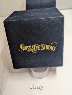 Signed Glass Eye Studio Moon 1994 Celestial Series Art Glass Paperweight