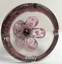 Signed Joe Zimmerman Paperweight Art Glass Lamp