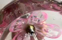 Signed Joe Zimmerman Paperweight Art Glass Lamp