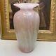 Signed & Numbered Michael Nourot Studio Art Glass Pink Swirl 7.5H Flower Vase
