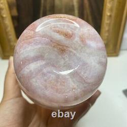Signed & Numbered Michael Nourot Studio Art Glass Pink Swirl 7.5H Flower Vase