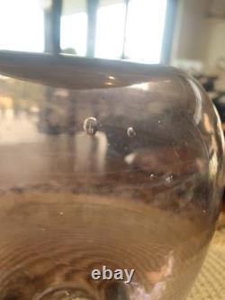 Signed Stephen Morris 1979 Studio Art Glass Handblown Vase. Australian