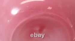 Signed Studio Art Glass 9.75 Vase Cased Pink Double Gourd Chinese Shape