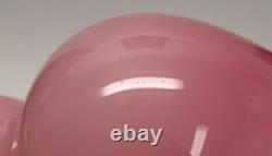 Signed Studio Art Glass 9.75 Vase Cased Pink Double Gourd Chinese Shape