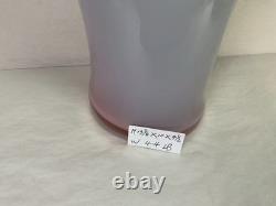 Signed Studio Art Glass Vase 13 3/8 in Mint Green Lavender Pink Gradient