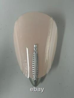 Single Art Deco Pink Glass Wall Light (SA1109343)