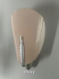 Single Art Deco Pink Glass Wall Light (SA1109343)