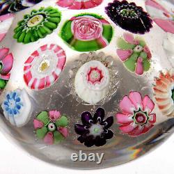 Small Antique CLICHY Open Concentric withCenter Rose Plus a Second Rose