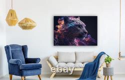 Stained Glass Window Pink Purple Canvas Art Picture or Gloss Print