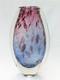 Star by julien macdonald Vase Art Glass Controlled Bubble Blue Pink Purple 30cm