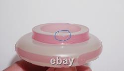 Steuben Rosaline Acid Etched Cut Back Glass Covered Vase #5000