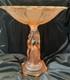 Stunning Art Deco Walther and Sohne Pink Glass Comport 1930's. Three Graces