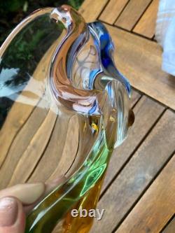 Stunning Mstisov Vintage Czech Glass Rhapsody Bowl by Frantisek Zemek