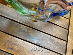 Stunning Mstisov Vintage Czech Glass Rhapsody Bowl by Frantisek Zemek Stunning Mstisov Vintage Czech Glass Rhapsody Bowl by Frantisek Zemek