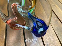 Stunning Mstisov Vintage Czech Glass Rhapsody Bowl by Frantisek Zemek