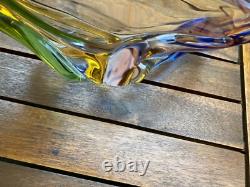 Stunning Mstisov Vintage Czech Glass Rhapsody Bowl by Frantisek Zemek