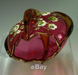 Stunning & RARE Signed Moser Art Glass Vase