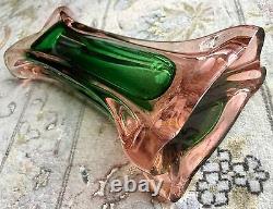 Superb Vintage Submerged Venetian Murano Sommerso Italian 10/26cm Glass Vase
