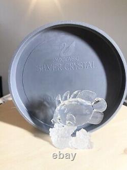 Swarovski Silver Crystal BUTTERFLY FISH #7644 Hand Blown 3 FIGURINE