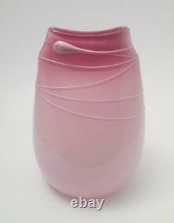 TRICIA ALLEN AUSTRALIAN STUDIO ART GLASS POCKET VASE SIGNED 1980s