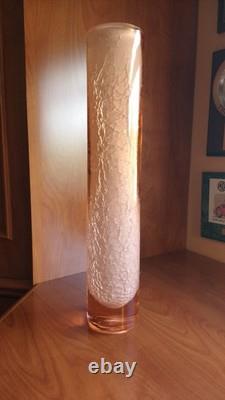 Tall Hand Blown Art Glass Vase